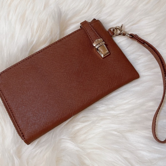 NWT VINTAGE Danier Genuine Leather Wristlet Wallet - Picture 1 of 6